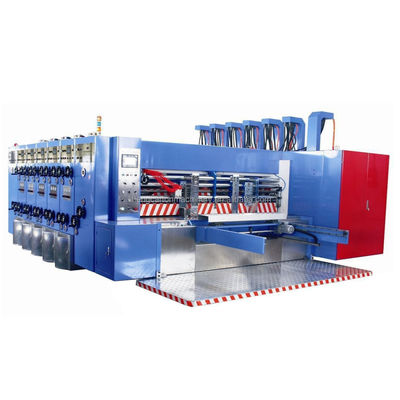 Presses d'impression flexolégantes ondulées avec slotter et capacité d'impression 1-6 couleurs