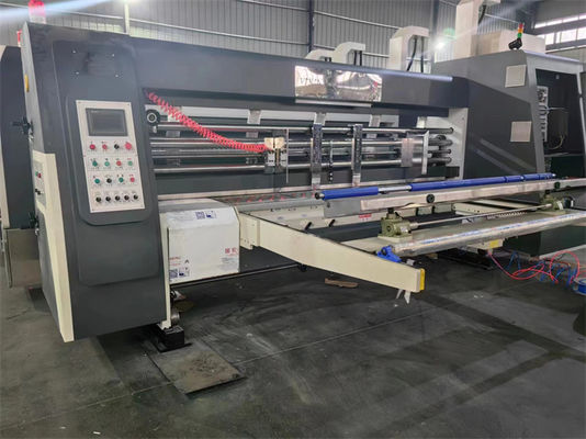 Ligne de fabrication de boîtes en carton avec alimentation automatique Impression Slotting Plétage Collage