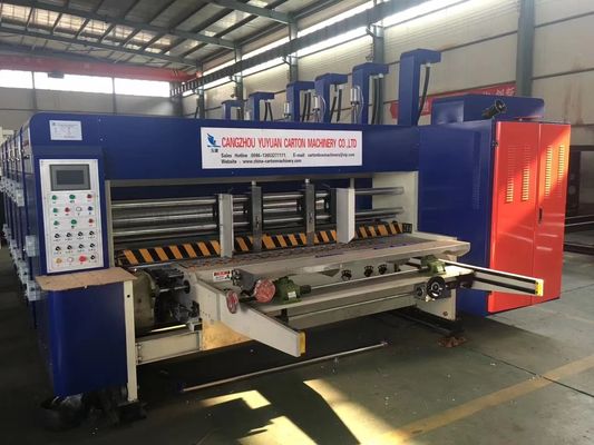 5500 KG Imprimante automatique à flexion à fente, découpeuse en forme de matériau, machine à coller des dossiers en ligne pour boîtes ondulées, machine à fabriquer des étuis