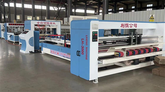 Super automatique boîte de carton dossier collant pliant avec la machine de colle textile avancée