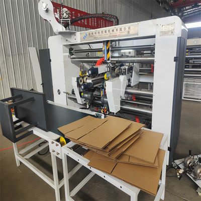 Machine à coudre à deux pièces semi-automatique pour la fabrication de boîtes ondulées