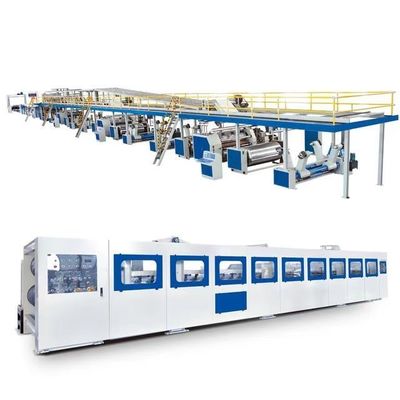4500 kg ligne de production de carton ondulé à haute vitesse à 3 couches pour un emballage efficace