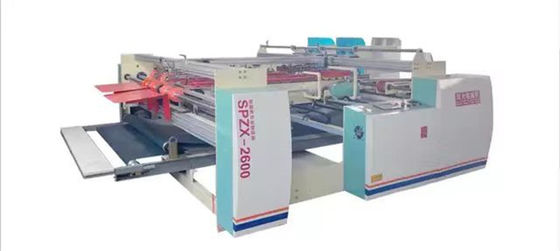 Collageur à double pièce semi-automatique à grande vitesse pour collage de cartons ondulés