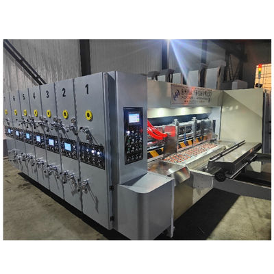 Machine d'impression flexo ondulée de 1000 kg avec fente et longue durée de vie
