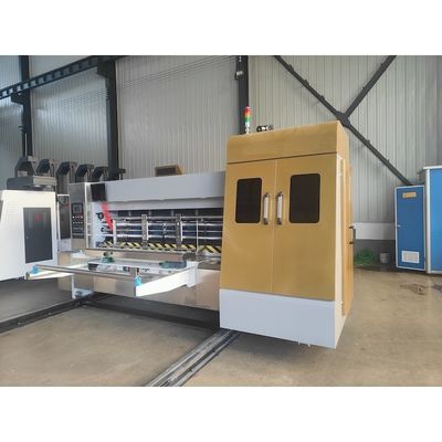 Surprise machine à imprimer en carton ondulé avec imprimante Flexo et papier kraft coupé