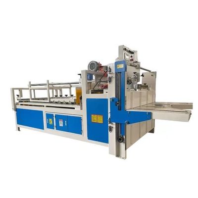 Moteur à vitesse réglable, semi-automatique, machine à coller les dossiers pour la ligne de production de boîtes de carton