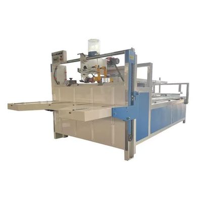 Moteur à vitesse réglable, semi-automatique, machine à coller les dossiers pour la ligne de production de boîtes de carton