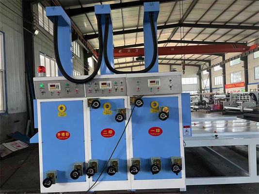 Chaîne d'alimentation 2 machine à imprimer en couleur pour la production de carton ondulé