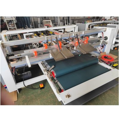 380V Machine à coller en carton ondulé semi-automatique à deux pièces en carton