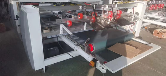 380V Machine à coller en carton ondulé semi-automatique à deux pièces en carton