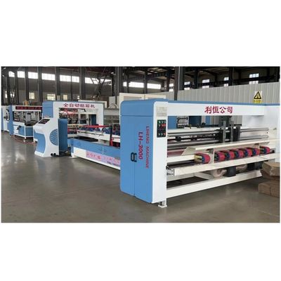 Boutiques de produits alimentaires et de boissons Boîtes en carton ondulées Gluer automatique à dossiers avec tension 380V