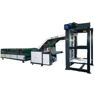 Machine de laminage à flûte de carton semi-automatique pour boîtes ondulées 13kw