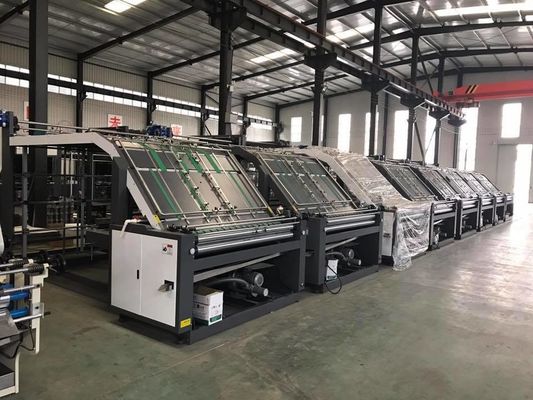 Machine de laminage à flûte de carton semi-automatique pour boîtes ondulées 13kw