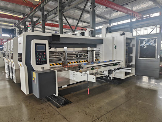 Machine à découper à la matrice à trois couleurs pour la production de cartons ondulés