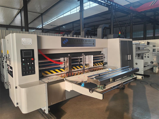 Voltage 380 Machine automatique de fabrication de boîtes de carton avec coupeuse à matériau flexible / fonction d'impression