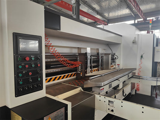 Usine de fabrication Automatique d'impression par souplesse de fente de coupe de matériau de coupe carton ondulé machine de fabrication de boîte