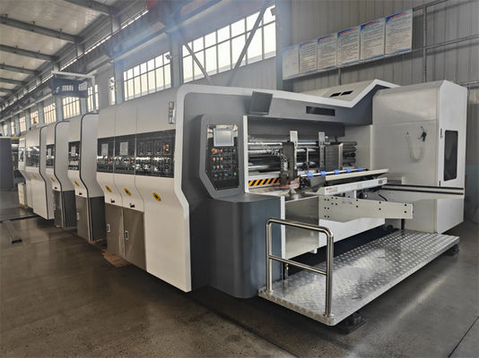 Usine de fabrication Automatique d'impression par souplesse de fente de coupe de matériau de coupe carton ondulé machine de fabrication de boîte