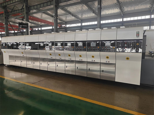 Machine automatique de fabrication de boîtes de carton ondulées avec imprimante flexo