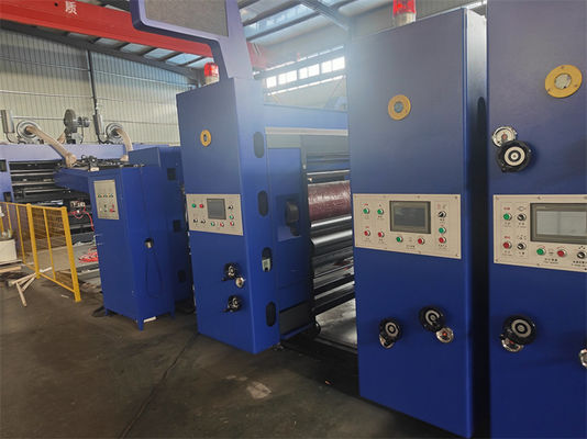 Imprimante flexoprécipitée à haute vitesse, machine à découper à la matrice, machine d'impression de carton pour 18000 kg
