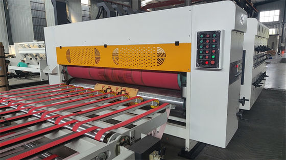 220V boîte de carton d'emballage carton ondulé rotatif machine à découper à la matrice Flexo imprimerie pizza boîte machine