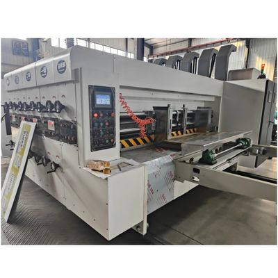 Machine d'impression flex imprimante à découpe sous pression en carton ondulé entièrement automatique à tension 380V