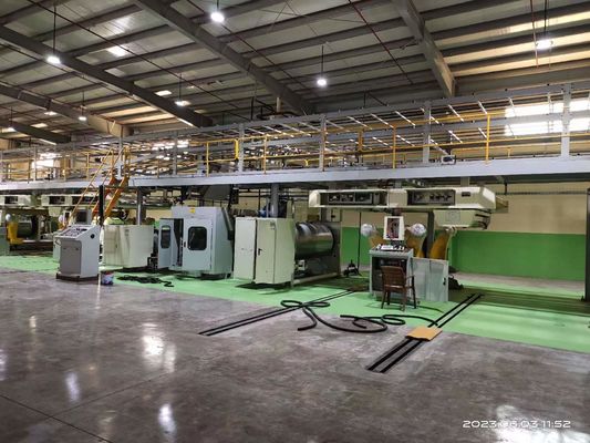 3 5 7 couche carton ondulé boîte de carton machine de fabrication de la ligne de production