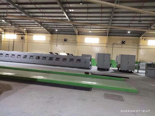 5 lignes de production de carton ondulé à plis avec servo moteur principal de 12,5 kW